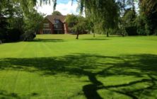 A large seeding job at Humberston Avenue near Grimsby. Almost three quarters of an acre of lawn for a new build home