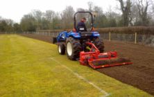 March 2012 - Martin Primary school near Lincoln. Preparing the playing field area for levelling & re-seeding