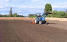 Our Rotadairon RD 150 preparing a large lawn area at Epworth for grass seeding