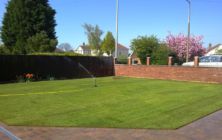 Sea View Street , Cleethorpes. North East Lincolnshire. A new turf lawn on a new build home