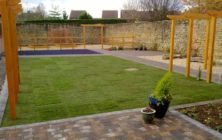 Winterton Nov 2011, a new turf lawn completed on recently built house